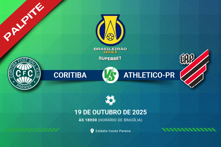 Saiba todas as informações do clássico entre Coritiba x Athletico pela 33º rodada do Brasileirão Série B de 2025.