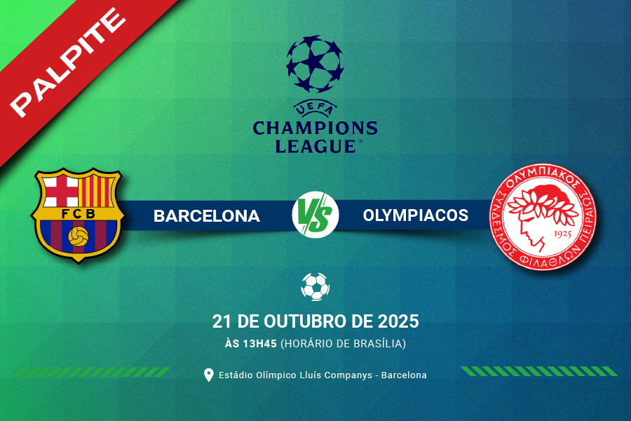 Saiba tudo sobre o jogo entre Barcelona x Olympiacos pela Fase de Liga da UEFA Champions League 2025/26.