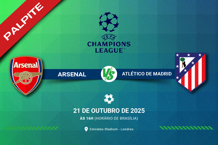 Saiba tudo sobre o jogo entre Arsenal x Atlético Madrid pela 3º rodada da Fase de Liga da UEFA Champions League 2025/26.