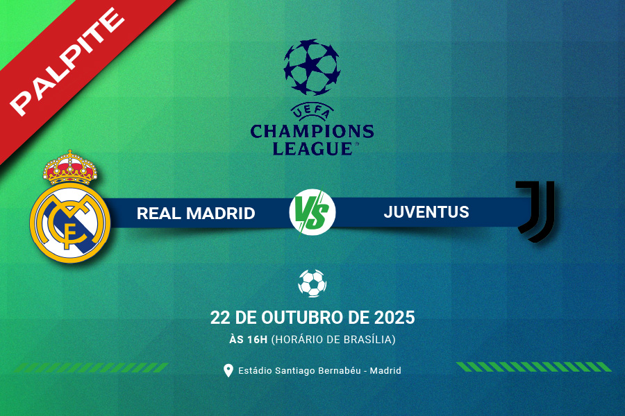 Veja a análise do jogo entre Real Madrid x Juventus nesta quarta-feira, 22 de outubro, pela Fase de Liga da Champions League.