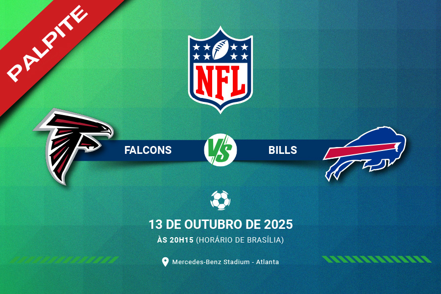 Confira a análise do jogo entre Atlanta Falcons e Buffalo Bills pela Semana 6 da temporada 2025 da NFL.