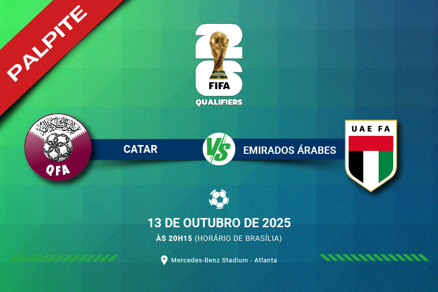 Confira a análise, onde assistir e o melhor palpite para o jogo entre Catar x Emirados Árabes pelas Eliminatórias para a Copa do Mundo 2026.
