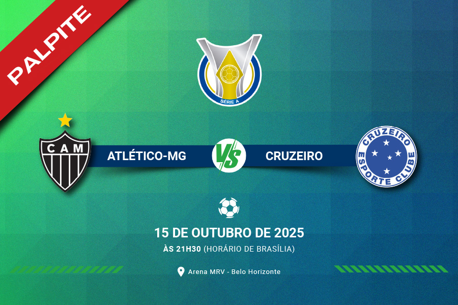 Confira onde assistir ao jogo entre Atlético Mineiro e Cruzeiro pela 28º rodada do Campeonato Brasileiro da Série A de 2025.