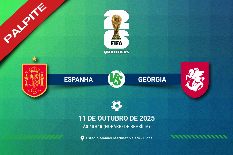 Confira o melhor palpite e onde assistir a Espanha x Geórgia pelas Eliminatórias da UEFA para a Copa do Mundo de 2026 neste sábado (11).