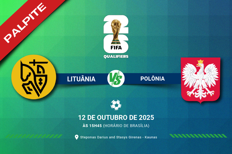 Confira onde assistir, o melhor palpite e informações importantes sobre Lituânia x Polônia pelas Eliminatórias da UEFA para a Copa do Mundo de 2026.