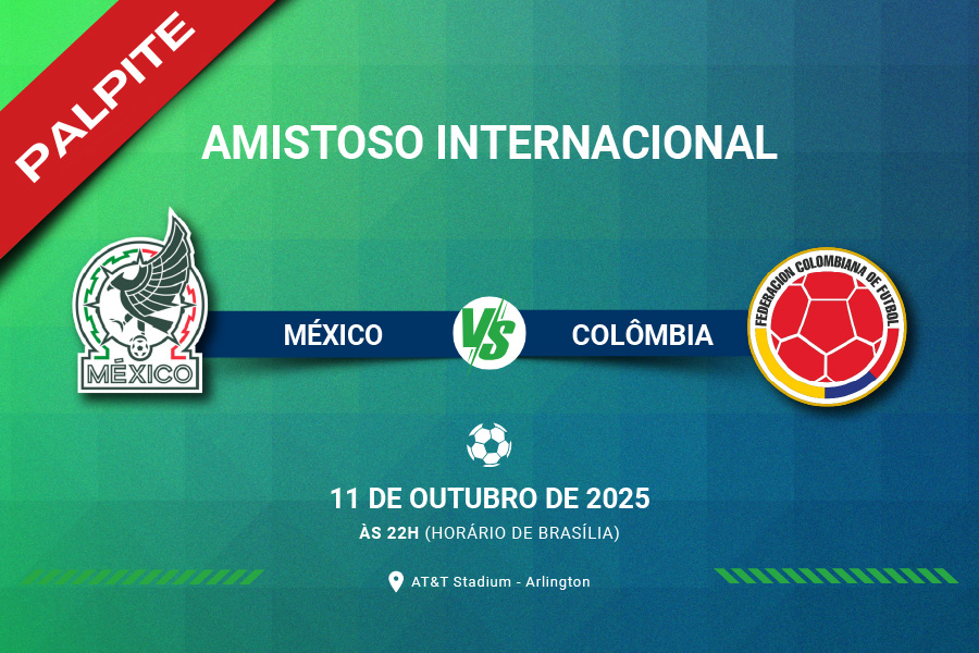 Confira onde assistir e o melhor palpite para o amistoso entre México e Colômbia no sábado (11). Saiba como chegam as seleções para esse jogo.